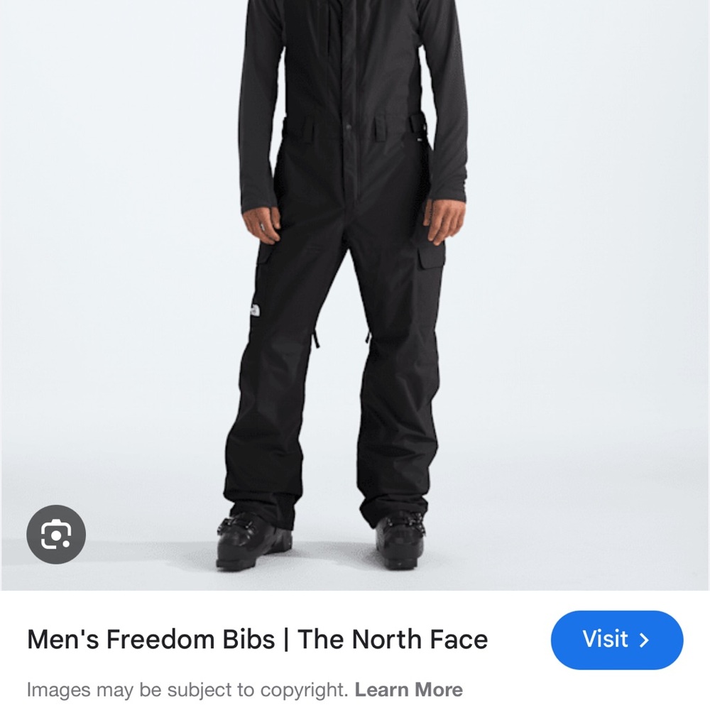 The North Face Men's Black Ski Bibs